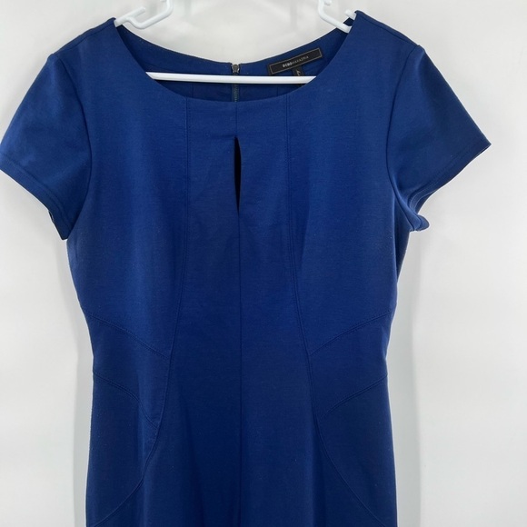 BCBGMazAzria blue sheath dress size M - Picture 2 of 10